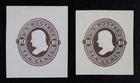 CKStamps: US Cut Square Stamps Collection Scott#U189 Unused H NG #U190 NH NG