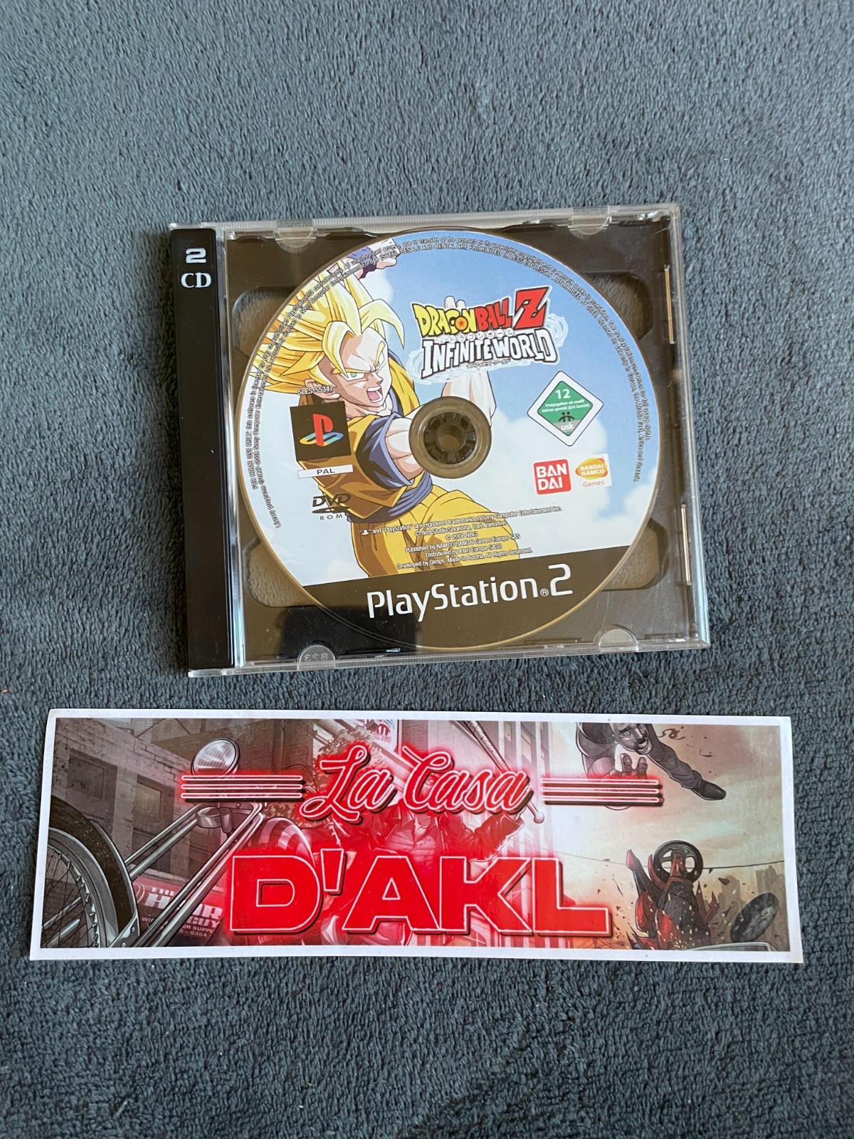 Dragon Ball Z Infinite World DBZ CD SEUL sur Playstation 2 PS2 - FR TBE