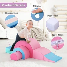 Kids Climbing Crawling Soft Foam Play Set Blocks Corner Climber for Toddlers