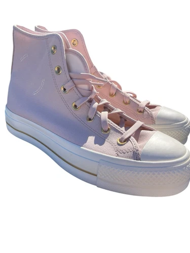 Converse Chuck Taylor All Star Lift Platform High Top Flush Stone Oro 11