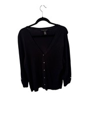 cable and gauge black cardigan size Xlarge