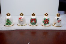 Rare Goebel Hummel Christmas Bell Ornaments - Set of 5 - 1984 to 1989 - Germany