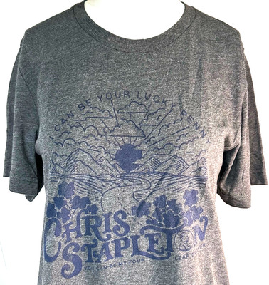 Chris Stapleton Four Leaf Clover Grey Shirt Women's Small, PRE-OWNED