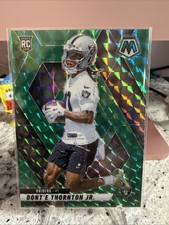 2025 Panini Mosaic - Rookies Dont'e Thornton Jr. #369 Green Mosaic Prizm (RC)