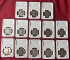 Lot of 13 — Franklin Half Dollars | 90% Silver | Mixed Dates 1951-1963