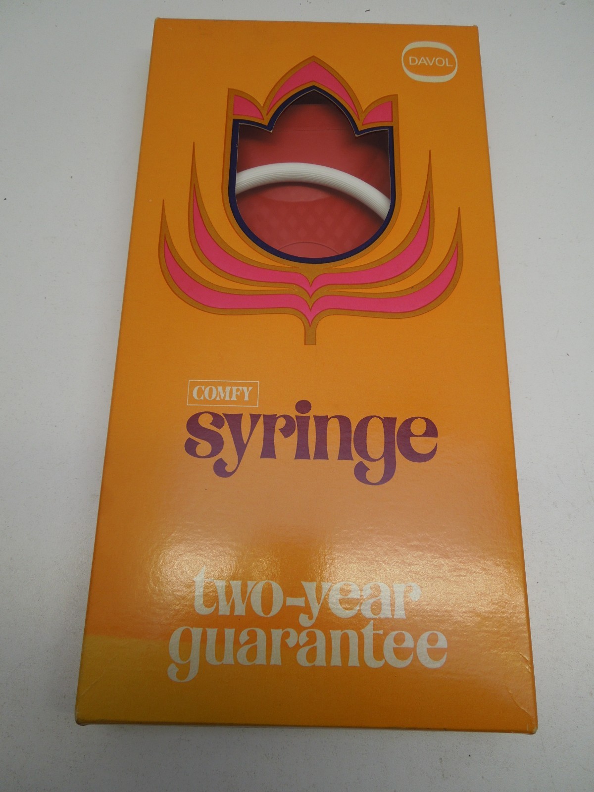 A PAIR of VINTAGE DAVOL COMFY WATER BOTTLE/SYRINGE COMBINATION #12