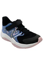 New Balance Kid's Girl Rave Run V2 Lace-up Sneaker Blk/Blu/Rspbry