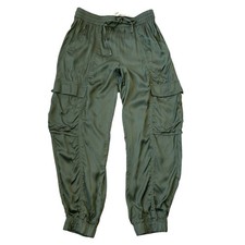aerie Y2K Baggy Cargo Jogger Pants Women M Green Gorpcore Utility High Waist NWT
