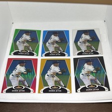 2008 Topps Finest Refractor Derek Jeter 6 Card Lot #124 /25 /50 /99 /199 /299