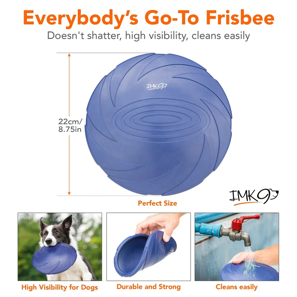 Frisbee Dog Toy - Soft Rubber Dog Frisbee for Large Dogs – Frizbee for Aggres... - Image 2 of 4