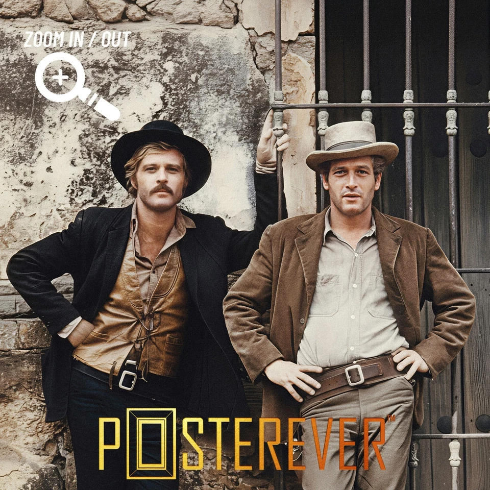 Póster fotográfico de la película Butch Cassidy & Sundance Kid - Robert Redford Paul Newman Foto 3 de 4