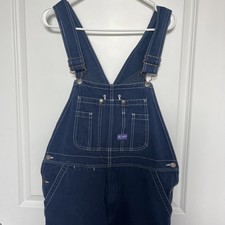 Big Smith Blue Denim Carpenter Bib Overalls Men's Size 36 X 27 Work Farm Casual