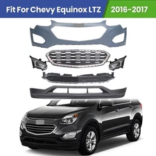 Front Bumper Cover Grille Assembly For 2016 2017 Chevrolet Equinox W/ Fog Light