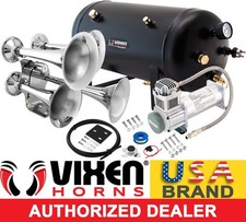 Train Horn Kit For Truckcarpickup Loud System 5g Air Tank 200psi 4 Trumpets