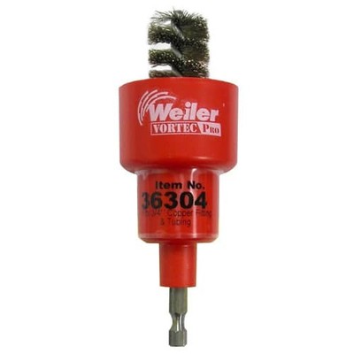 Weiler 36304 Vortec Pro 3/4in Turbo Tube Brush I/O Stainless Steel