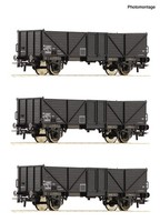 Roco 6600141 H0 3-Tlg. Set: Offene GüTerwagen, Sncf