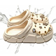 GIRL'S IVORY CLOGS - Accessories Optional, Little  Big Kids' C11-J4 