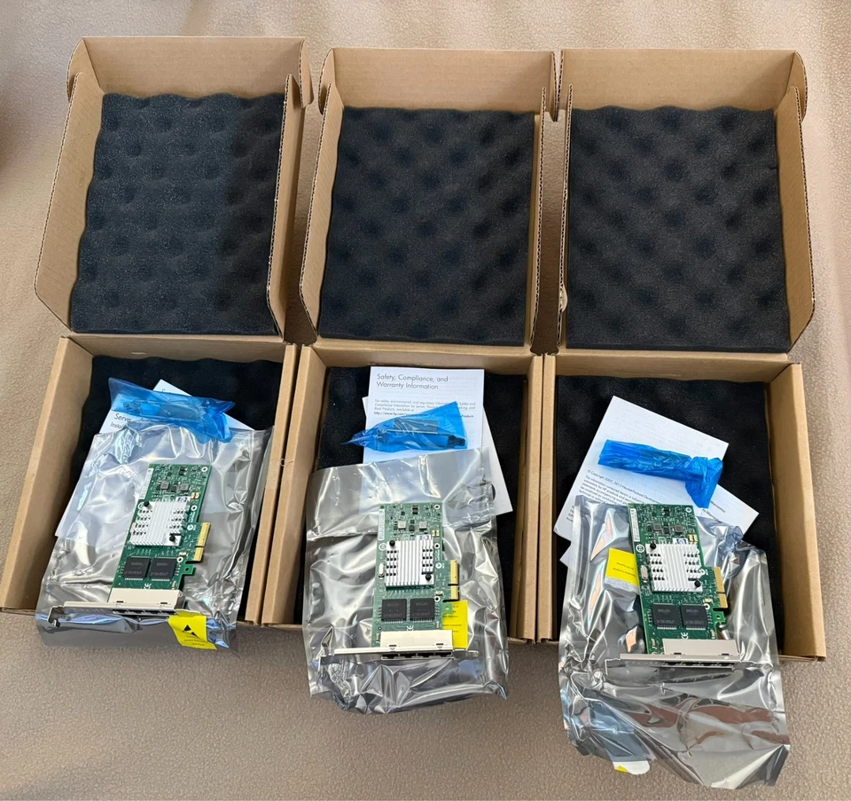 HP Intel PRO/1000 PT Quad Port Gigabit Ethernet Adapter NC365T 593743-001