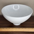 Vtg 10” Corning White Milk Glass Floor Lamp Light Shade IES Reflector Diffuser
