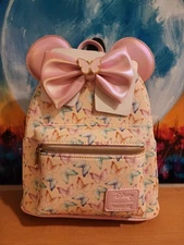 Loungefly Disney Minnie Mouse Ears Butterfly Mini Backpack 