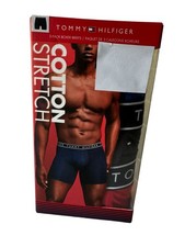 Men's Tommy Hilfiger 3-Pack Boxer Briefs Cotton Stretch Multicolor Size S/P