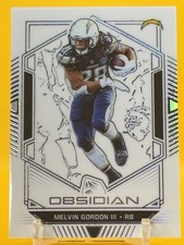 2019 Panini Obsidian - Melvin Gordon #47 Electric Etch White /7