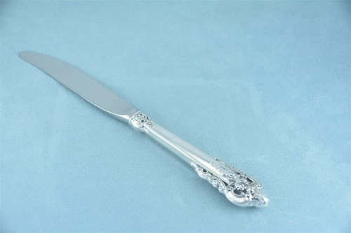 Wallace Grande Baroque Sterling Silver 9" HH Dinner Knife No Monogram