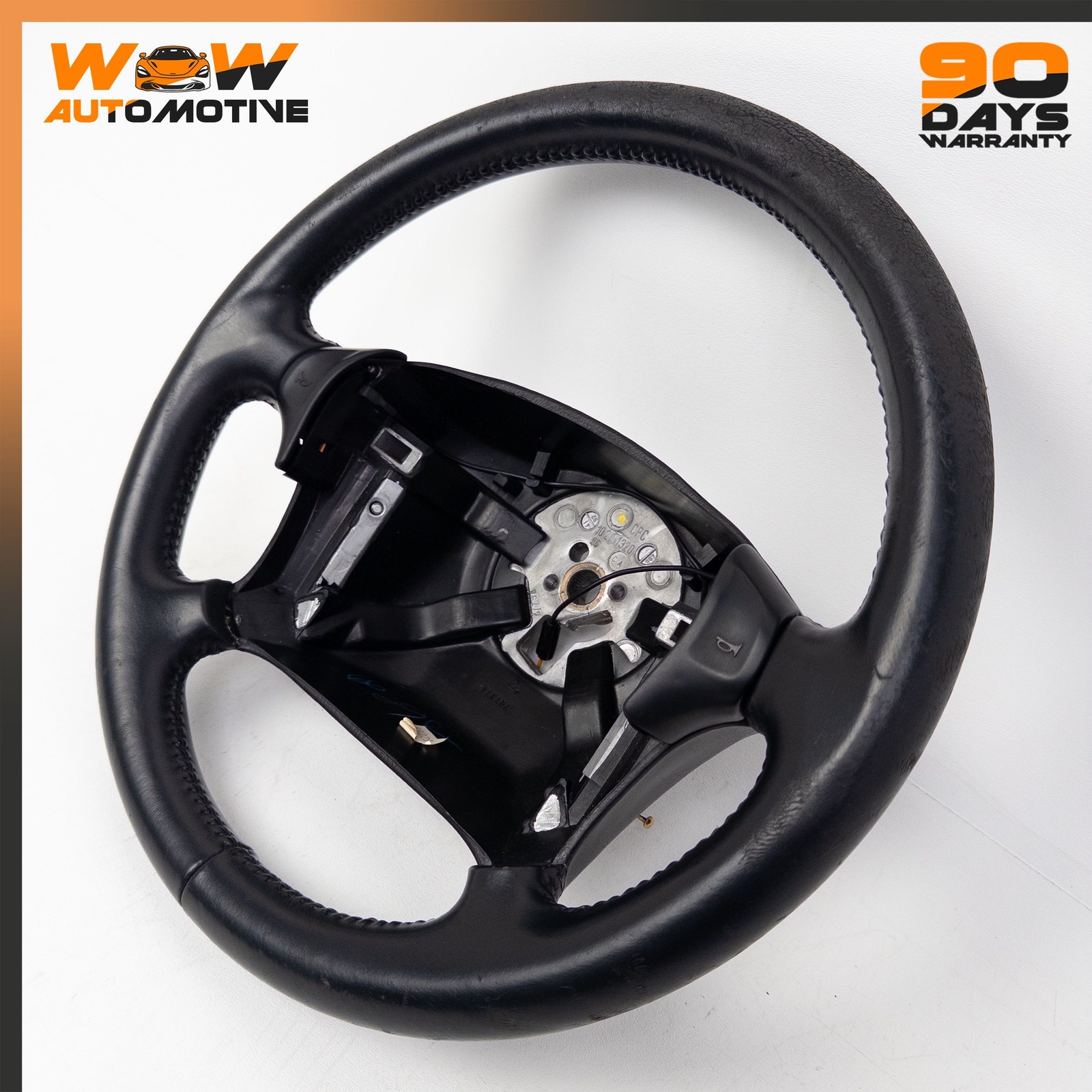 90-93 CHEVROLET CORVETTE C4 FRONT LEFT STEERING WHEEL ASSEMBLY BLACK OEM