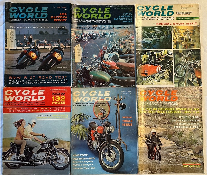 Cycle World Magazines 1964 - 1969 Lot of 14