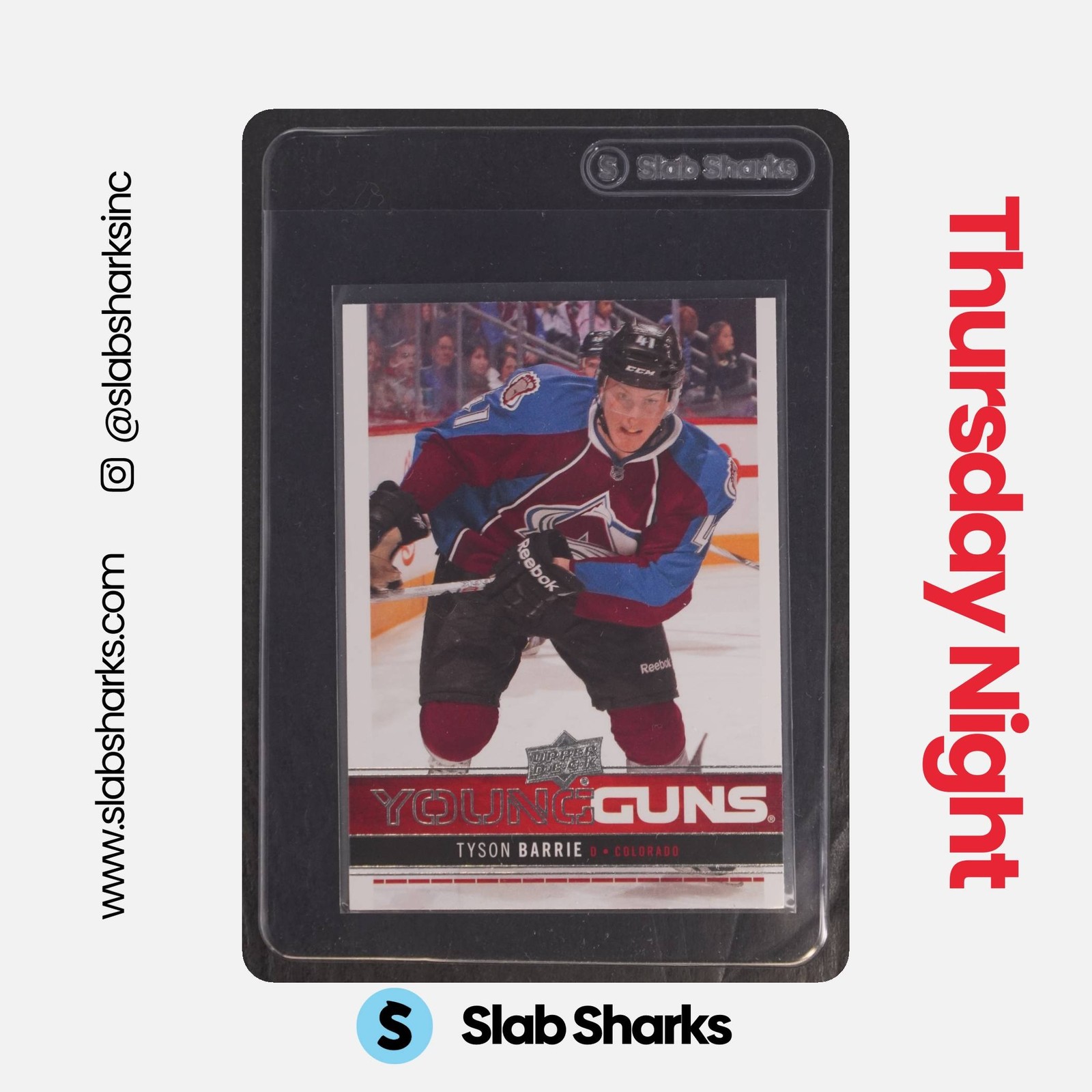 2012 UPPER DECK #212 TYSON BARRIE YOUNG GUNS RC ROOKIE