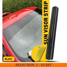 1-10pcs Black Visor Sun Strip Vinyl Decal For Car Front Windshield Sticker 150cm 1-10pcs Black Visor Sun Strip Vinyl Decal For Car Front Windshield Sticker 150cm