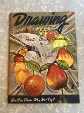 Walter Foster Art Book Drawing Simplified in Pen Pencil Brush Charcoal 1st Print