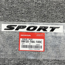 Fit For Honda Sport Rear Trunk Lid Letter Badge Emblem Nameplate Glossy Black Us Fit For Honda Sport Rear Trunk Lid Letter Badge Emblem Nameplate Glossy Black Us