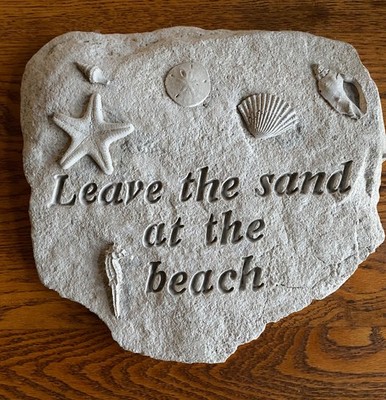 Please Leave The Sand at The Beach Weatherproof Sign 
