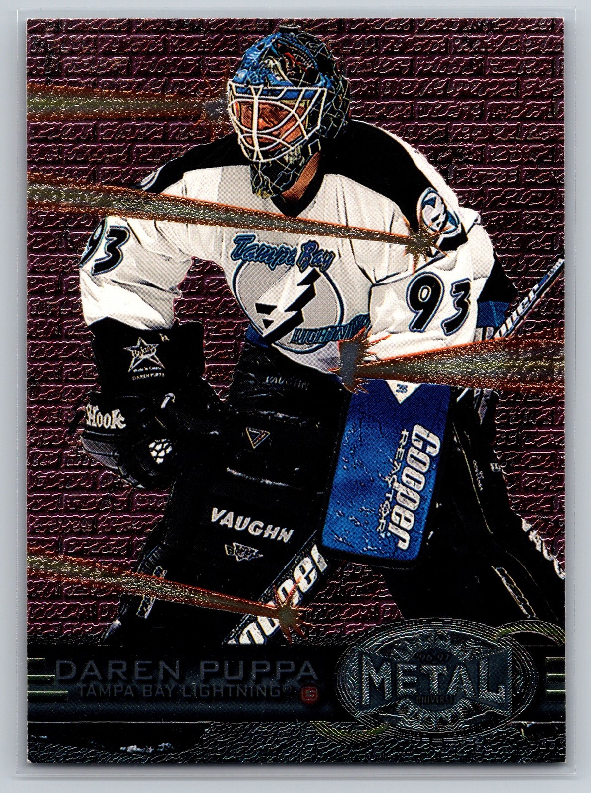 Daren Puppa #146 1996-97 Fleer Metal Hockey Tampa Bay Goalie NHL Vintage