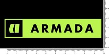 Armada Skis Die Cut Sticker Decal 10" x 2" ARV pick your color