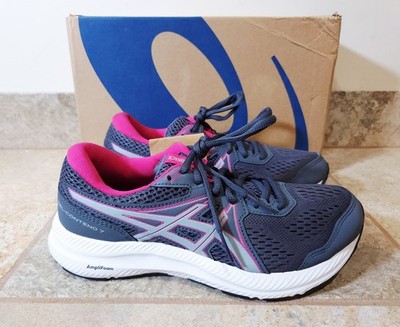 Asics Gel-Contend 7 Womens Sneakers Shoes Carrier Piedmont Grey Pink 7 NIB NWT