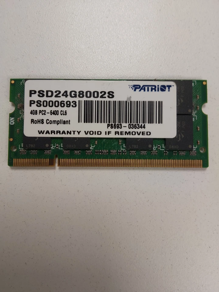 4 GB DDR2 800 MHz (PC2-6400 CL6) 8500S Foto 2 de 2