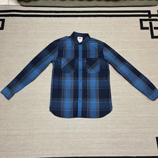 Levi  s Men  s Long sleeve Blue Plaid Button Down Shirt, Size Small