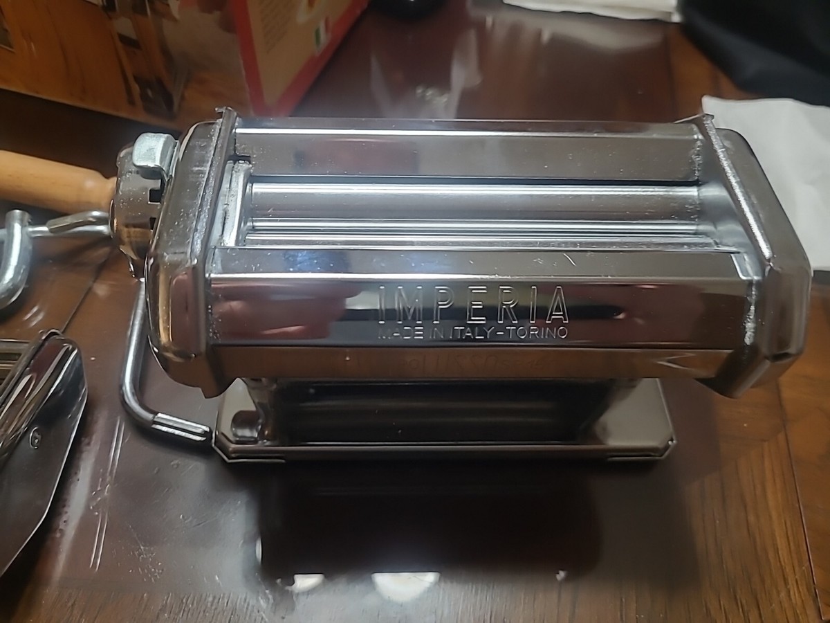 IMPERIA TIPO LUSSO SP-150 パスタマシン ステンレス VILLAWARE IMPERIA TIPO LUSSO SP 150 PASTA MACHINE w/ BOX