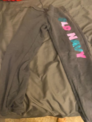Old Navy Gray Joggers Sweatpants Girls Size Small S 6/7 Free Ship - Picture 2 of 2