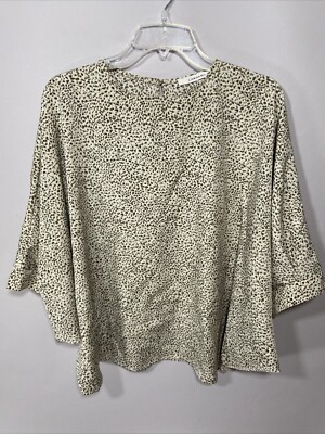 Caramela Small Blouse Big Ladies Oversize Fit Leopard Cheetah Animal Print Women