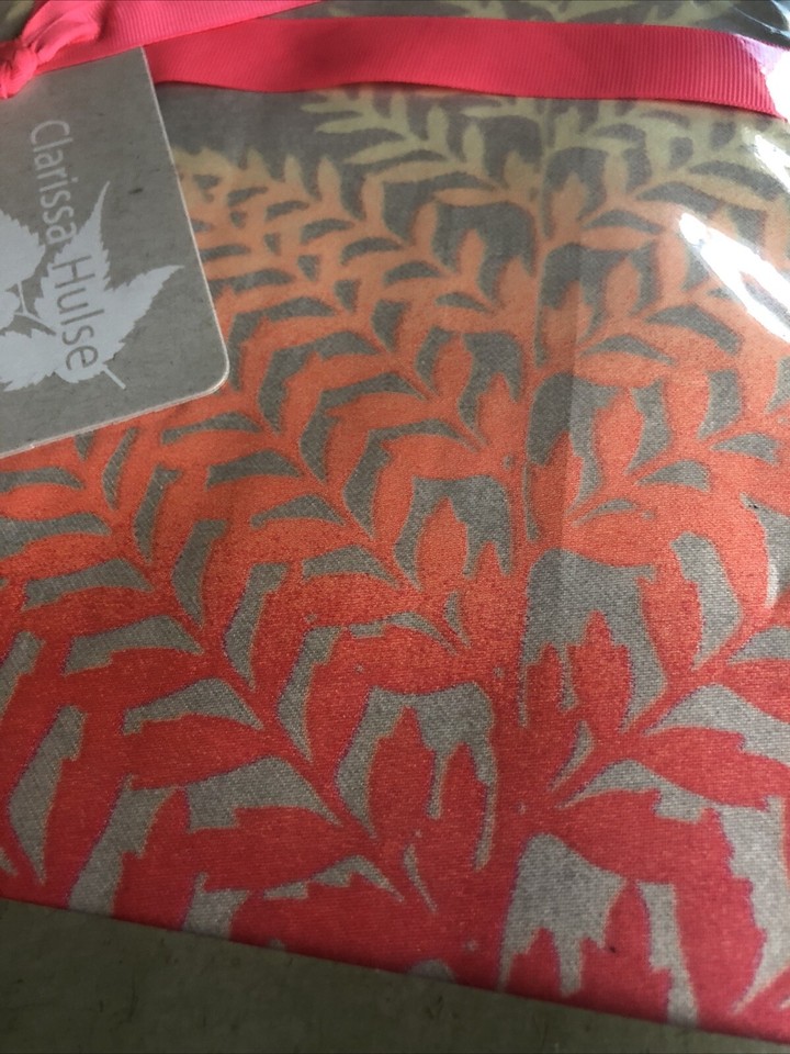 Clarissa Hulse Filix Coral Floral Kingsize Duvet Cover eBay