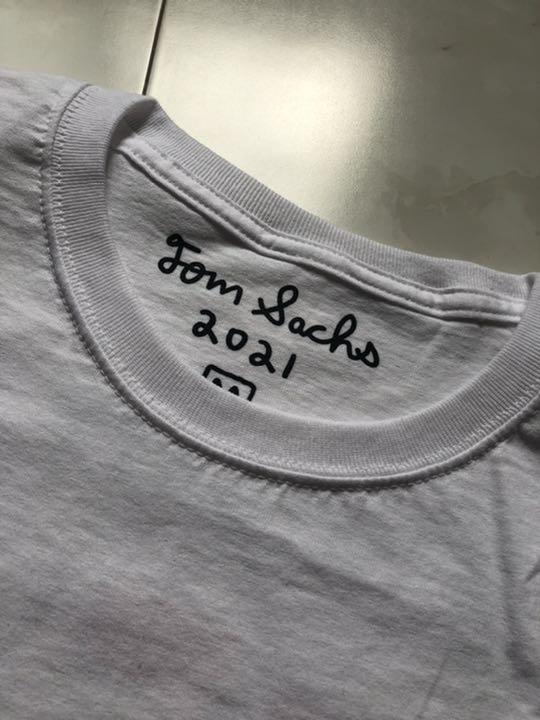 Tom Sachs 2021 Perseverance 10th Edition White Cotton T-Shirt Tag M Size image 3