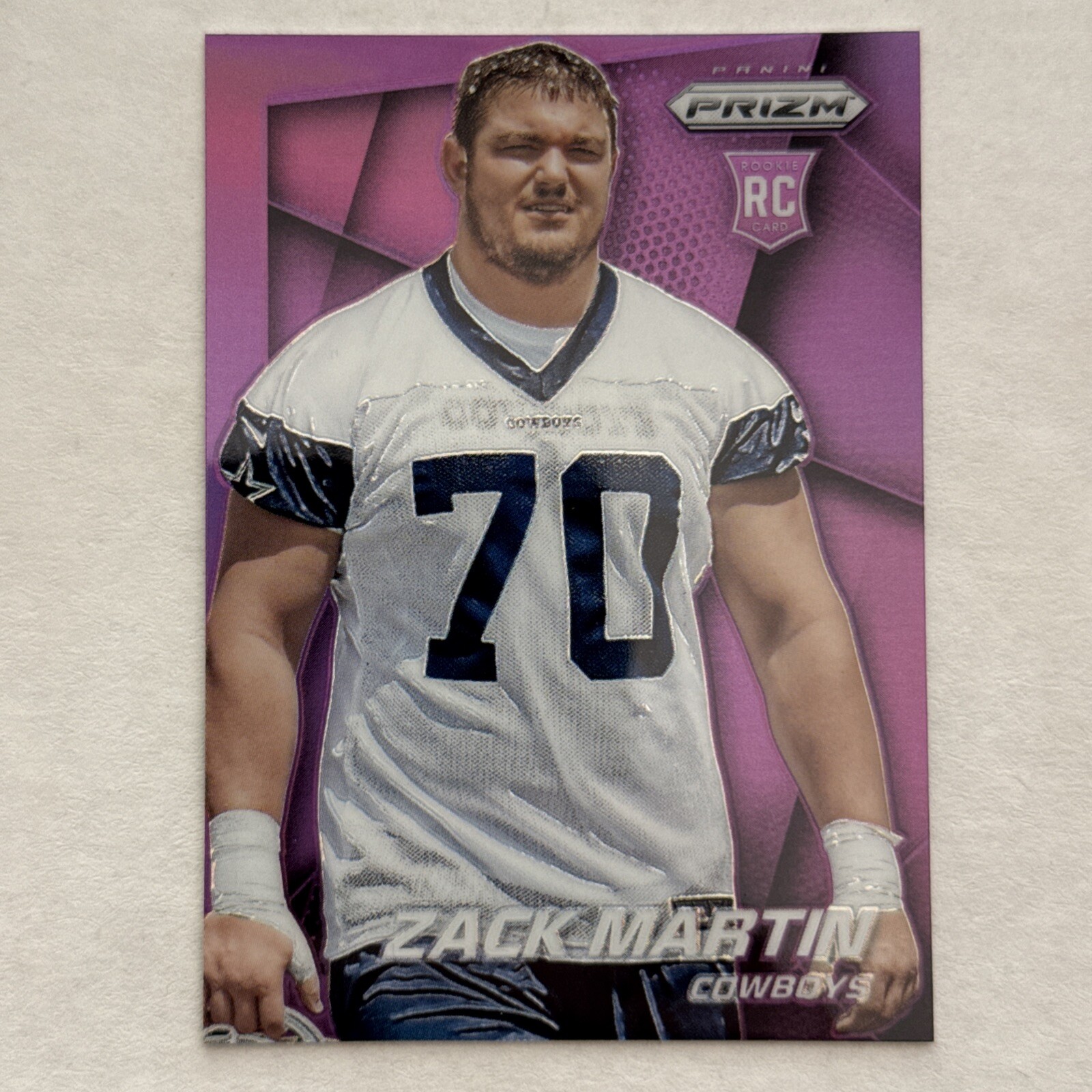 ZACK MARTIN ROOKIE ROOKIE RARE PURPLE PRIZM 2014 PRIZM #297 DALLAS COWBOYS