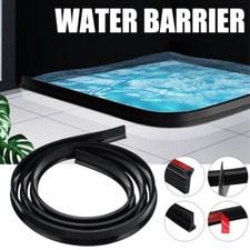 Water Stopper Shower Barrier Silicone Bathroom Kitchen Floor Retaining Strip DIY