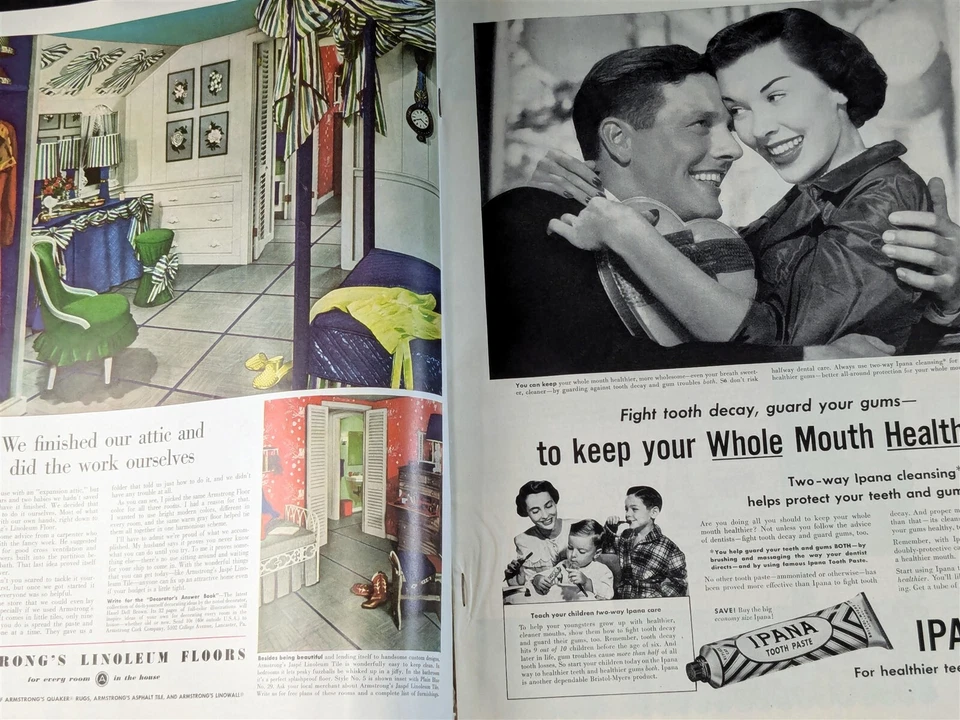 Woman's Home Companion Feb 1951 Pearl Buck Noel Coward Vintage Magazine Ads Foto 4 de 4