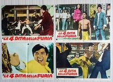 set fotobuste LE 4 DITA DELLA FURIA King of Boxers arti marziali KARATE og 1973