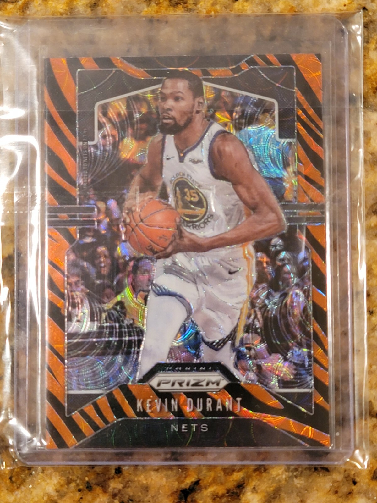 2019-20 Panini Prizm Choice Kevin Durant Tiger Stripe Refractor SSP