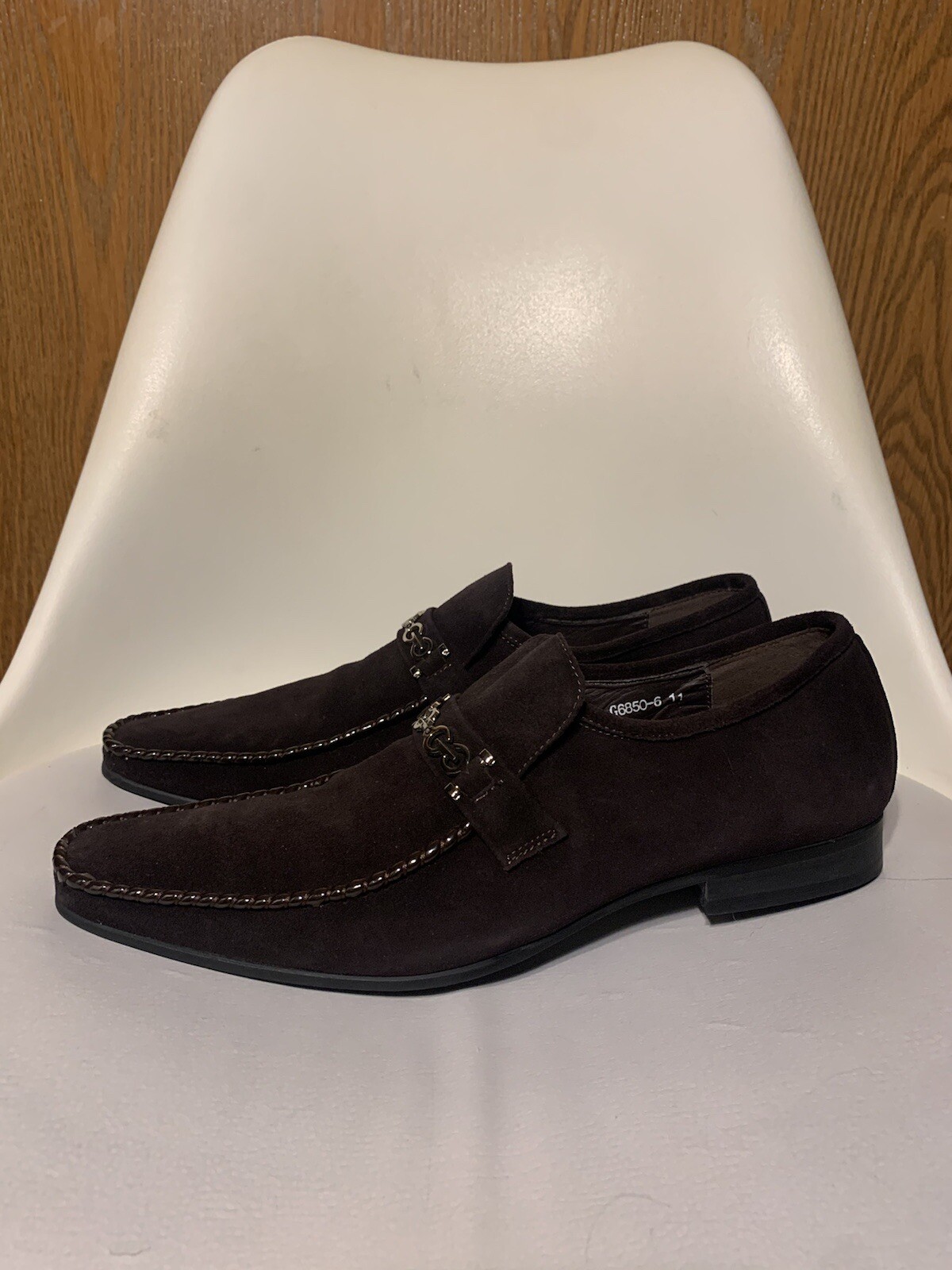 Zota Unique Men's Size 11 Suede Dress Shoes (Dark Brown) eBay